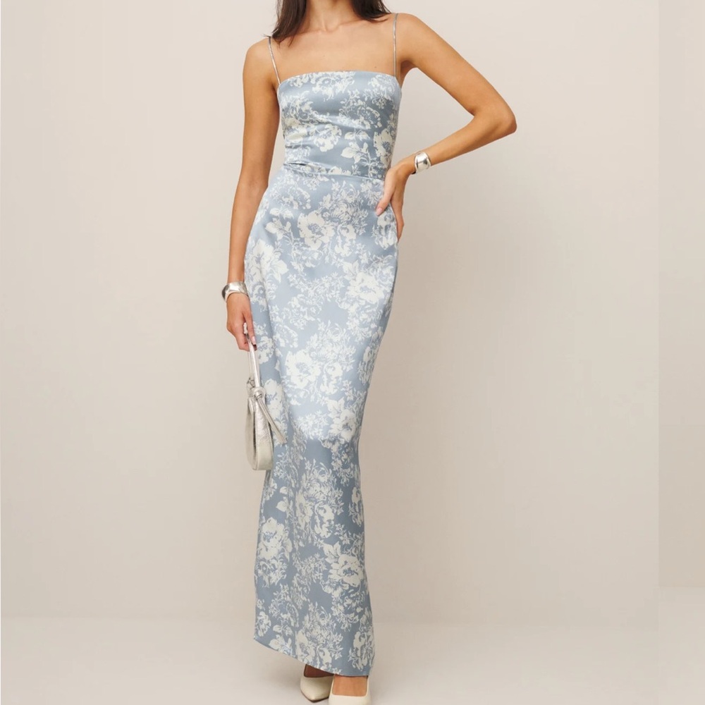 Reformation Frankie Silk Dress
